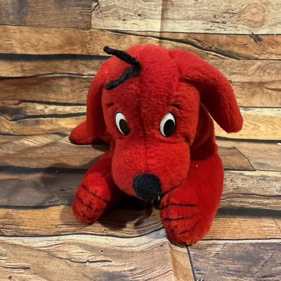 Vintage Clifford The Big Red Dog Plush Bean Bag Toy Scholastic Side Kicks 1997 - Picture 1 of 9